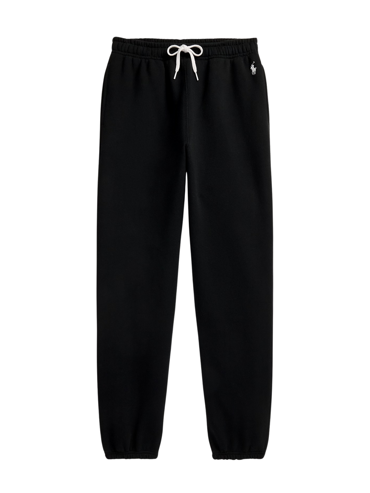 RALPH LAUREN WOMEN Fleece Drawstring Tracksuit Bottoms Polo Black