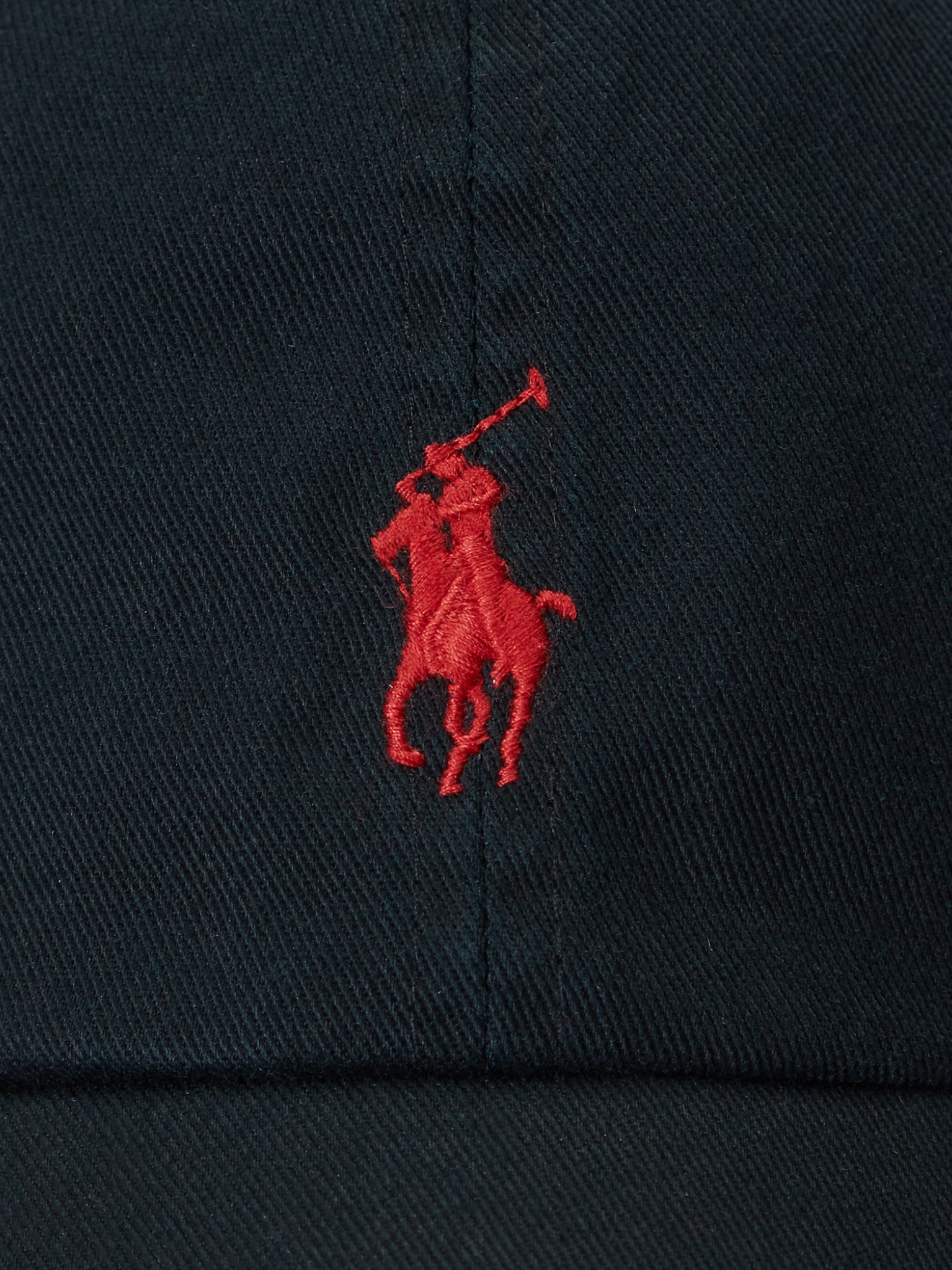 RALPH LAUREN Cotton Chino Baseball Cap Polo Black