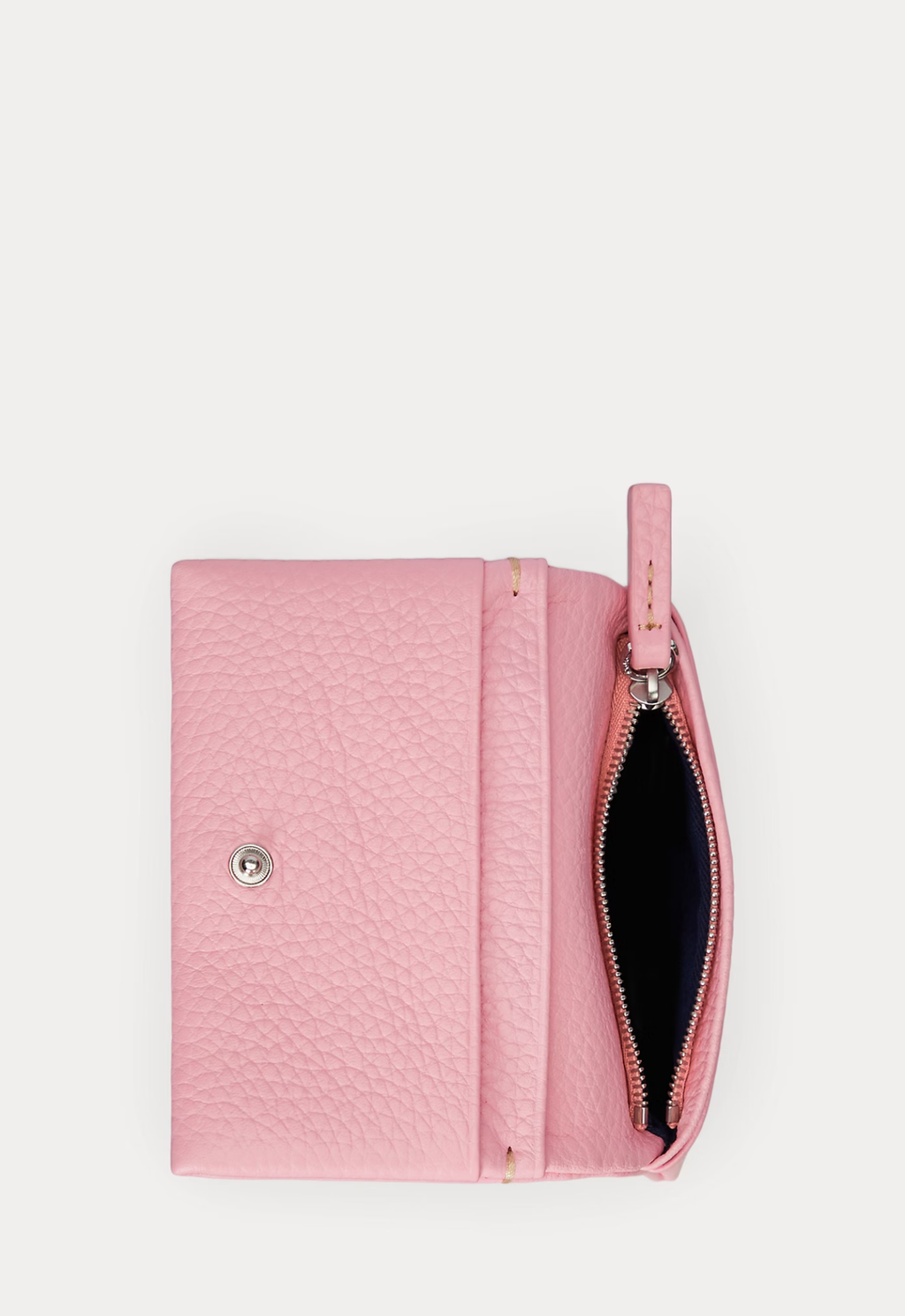 RALPH LAUREN WOMENS Polo Play Leather Snap Card Case Cotton Candy