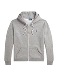 RALPH LAUREN WOMEN Fleece Full-Zip Hoodie Dark Vintage Heather